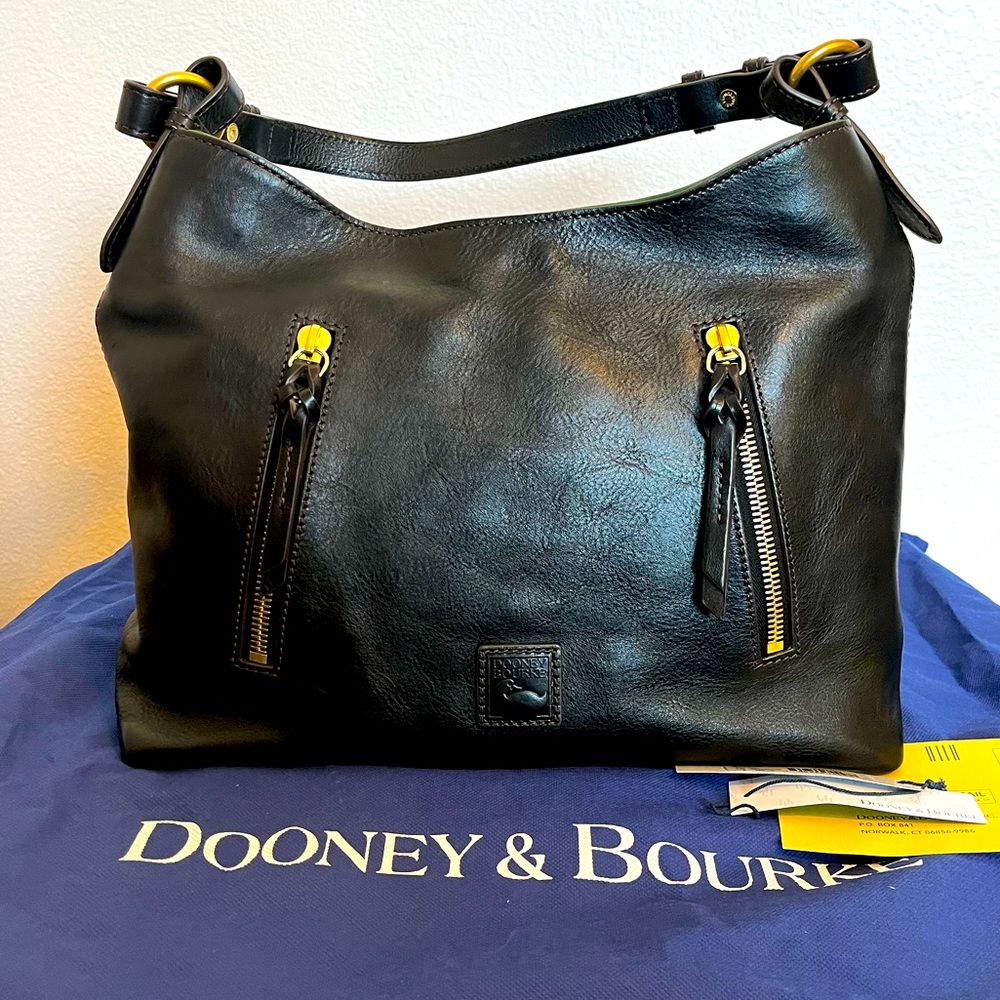 Dooney & Bourke Florentine Cooper Hobo Bag in Black
